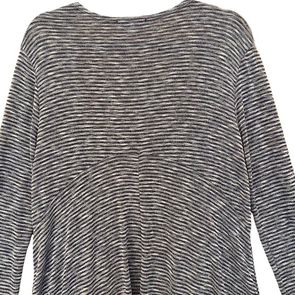 Rolla Coaster Open Front Boho Lightweight Black/White Long Sleeve Cardigan Sz M - Picture 3 of 6